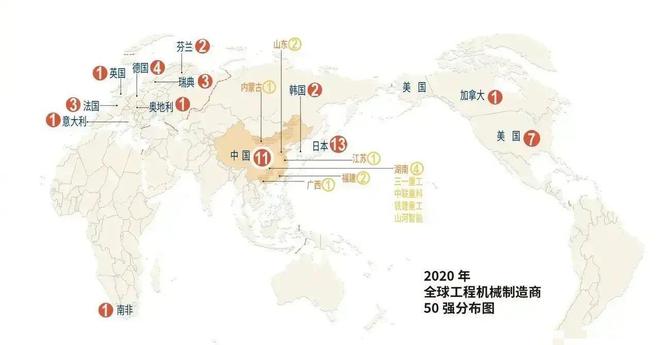 全球50强机MYBALL迈博械制造商：中国11个其中湖南4个